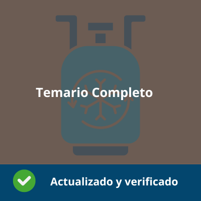 Temario Completo Instalación y mantenimiento de equipos térmicos y de fluidos - Actualizado - Verificado y Alta Calidad