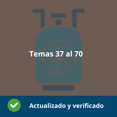 Temario Instalación y mantenimiento de equipos térmicos y de fluidos - Temas 37 al 70 - Actualizado - Verificado y Alta Calidad