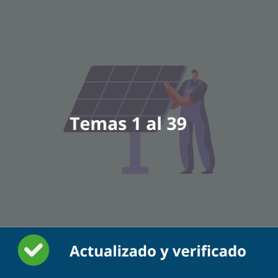 Temario Organización y proyectos de sistemas energéticos - Tema 1 al 39 - Actualizado - Verificado y Alta Calidad