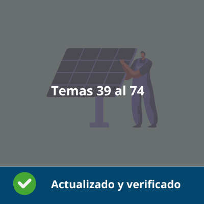 Temario Organización y proyectos de sistemas energéticos - Tema 40 al 74 - Actualizado - Verificado y Alta Calidad