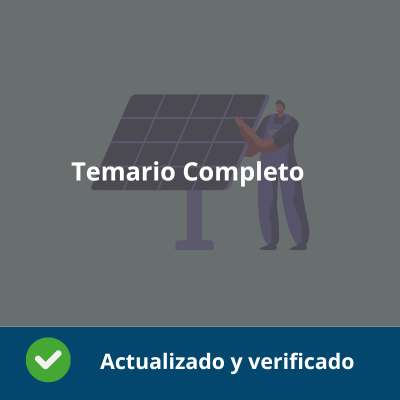 Temario Completo Organización y proyectos de sistemas energéticos - Actualizado - Verificado y Alta Calidad