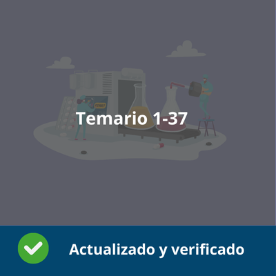 Temario Análisis y química industrial - Temas del 1 al 37 - Actualizado - Verificado y Alta Calidad