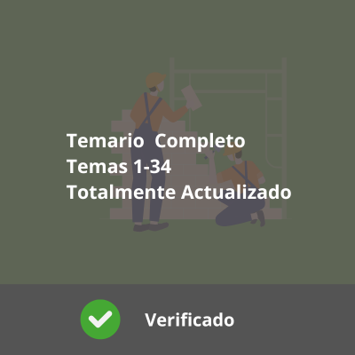 Temario Construcciones Civiles y Edificación - 34 Temas Actualizados - Verificado y Alta Calidad - Del tema 1 al 34