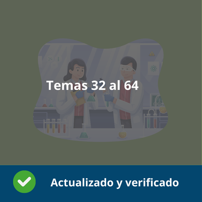 Temario Laboratorio - Temas 32 al 64 - Actualizado - Verificado y Alta Calidad