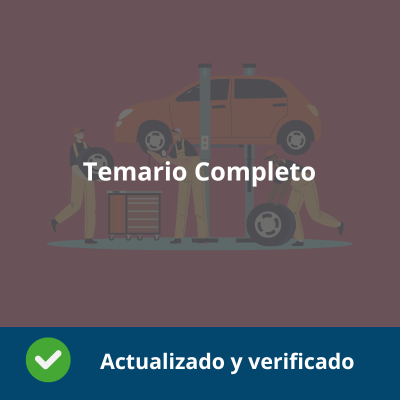 Temario Completo Mantenimiento de vehículos - Actualizado - Verificado y Alta Calidad