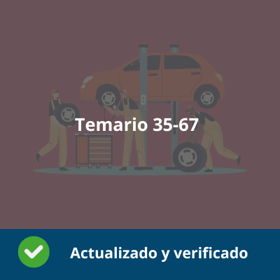 Temario Mantenimiento de vehículos - Temas 35-67 - Actualizado - Verificado y Alta Calidad