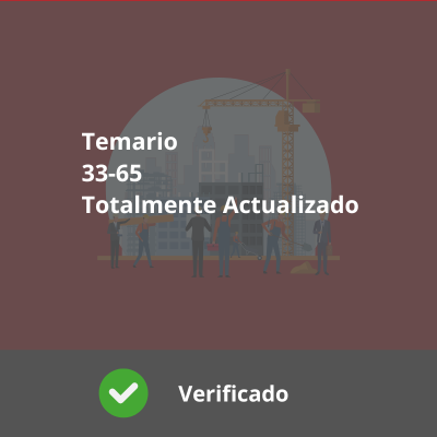 Temario Oficina de proyectos de construcción - 33 Temas Actualizados - Verificado y Alta Calidad - Del 33 al 65