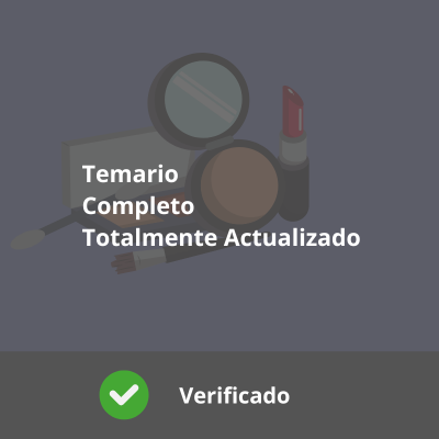 Temario Completo Oposición Estética - 72 Temas Actualizados - Verificado y Alta Calidad