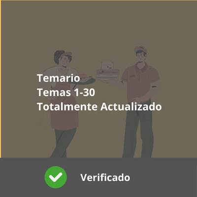 Temario Servicios de Restauración - Temas 1-30 - Actualizado - Verificado y Alta Calidad