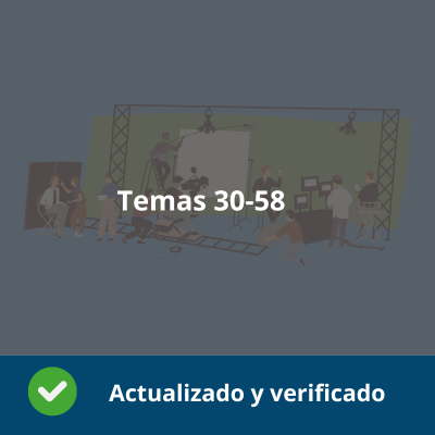 Temario Técnicas y Procedimientos de Imagen y Sonido - Temas del 30 al 58 - Actualizado - Verificado y Alta Calidad