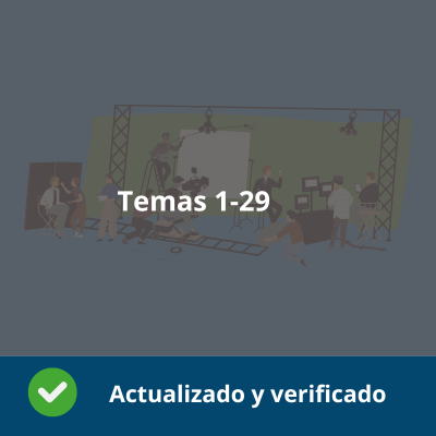 Temario Técnicas y Procedimientos de Imagen y Sonido - Temas del 1 al 29 - Actualizado - Verificado y Alta Calidad