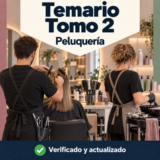 temario peluqueria tomo 2 oposiciones