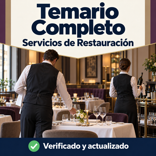 Temario Completo Oposiciones Servicios de Restauración 