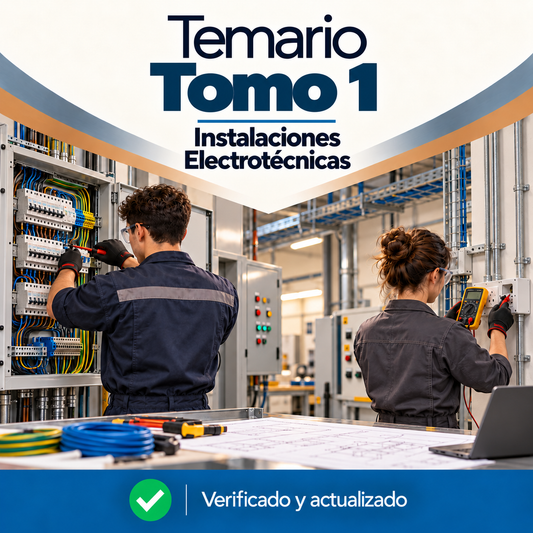 Temario de Instalaciones Electrotécnicas, temas 1 al 35, para oposiciones de FP - DocentesPro