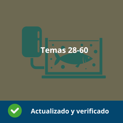 Temario Instalaciones y equipos de cría y cultivo - Temas 28-60- Verificado y Actualizado