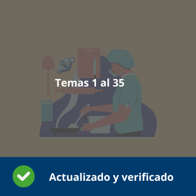 Temario Operaciones y equipos de elaboración de productos alimentarios - Temas 1-35 - Actualizado - Verificado y Alta Calidad