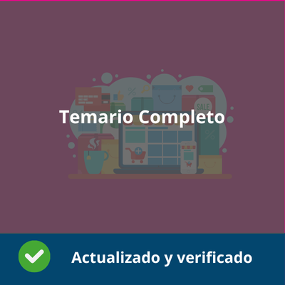 Temario Completo - Organización y Gestión Comercial (OGC) -  Verificado y Actualizado
