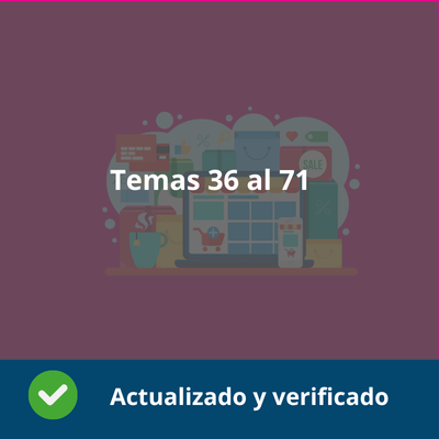 Temas 36 al 71 - Organización y Gestión Comercial (OGC) -  Verificado y Actualizado