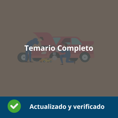 Temario Completo - Organización y procesos de mantenimiento de vehículos-  Verificado y Actualizado