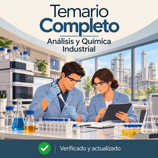 temario completo analisis y quimica industrial oposiciones fp actualizado
