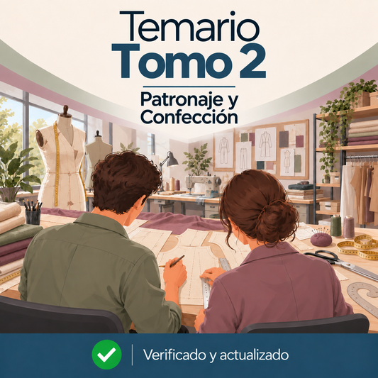 temario tomo 2 actualizado patronaje y confeccion oposiciones fp 