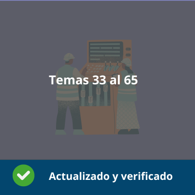 Temas 33 al 65 - Máquinas, servicios y producción -  Verificado y Actualizado