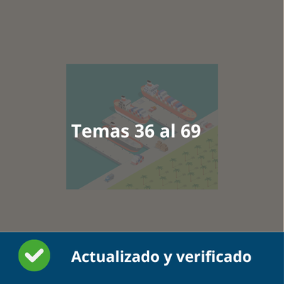 Temas 36 al 69 - Oposiciones Navegación e Instalaciones Marinas -  Verificado y Actualizado