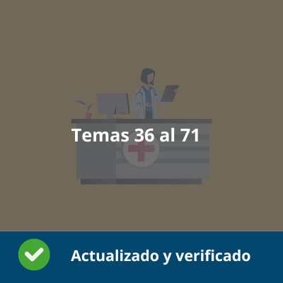 Temas 36 al 71 - Oposición Procesos diagnósticos clínicos y productos ortoprotésicos -  Verificado y Actualizado